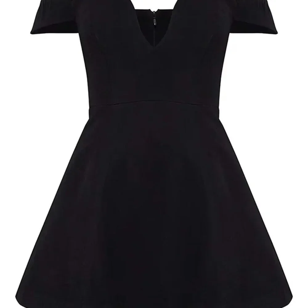 PLT Premium Black Wired Bardot Shift Dress — Brand New! ✨ - Picture 5 of 11